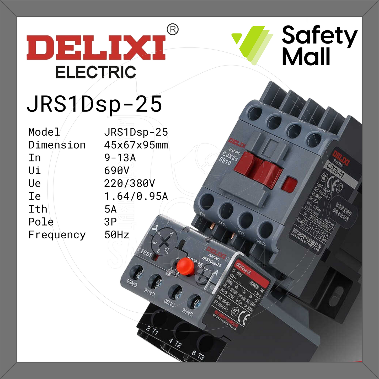 Delixi брэндийн JRS1Dsp-25 дулааны реле