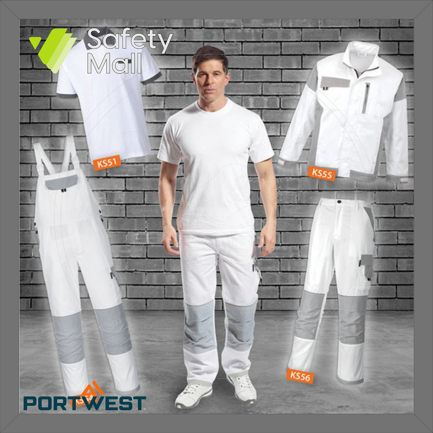 Portwest брэндийн KS55 цагаан хүрэм